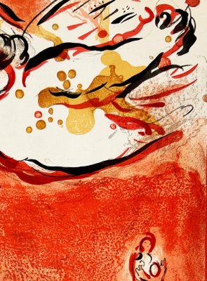 Marc Chagall, The Face of Israel with Nude, 1960, Lithograph for