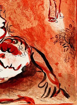 Marc Chagall, The Face of Israel with Nude, 1960, Lithograph for