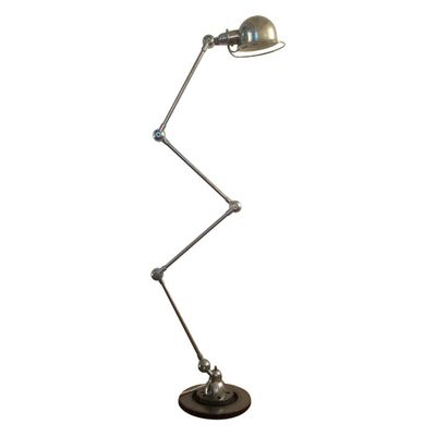 vintage industrial lamp in chrome by jean louis domecq for jieldé