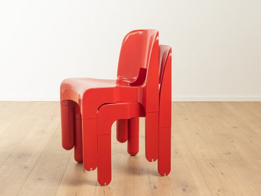 Model 4867 Chairs by Joe Colombo for Kartell, Set of 5 for sale at