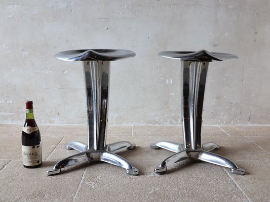 スツール Dulton Bar Stool LOTUS Lotus Stools by Yasu Sasamoto for Dulton, 1960s, Set of 2 for sale