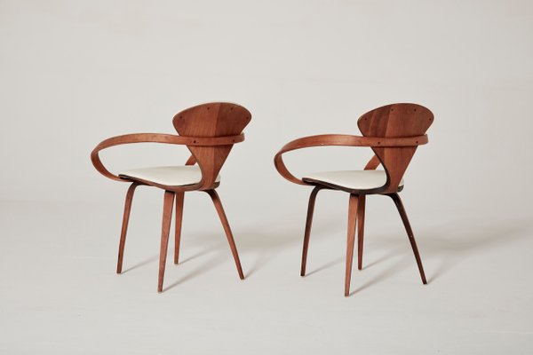 American Pretzel Chairs By Norman Cherner For Plycraft 1960s Set Of 2
