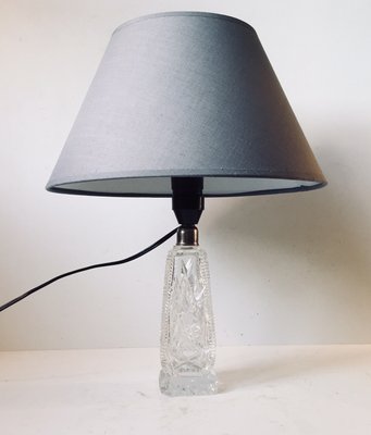 Vintage Scandinavian Table Lamp With, Milk Jug Glass Table Lamp