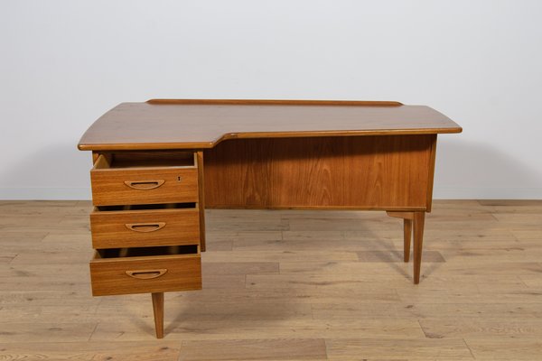 Mid-Century Teak Model A10 Boomerang Desk from Goran Strand