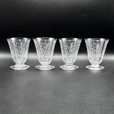 Antique Art Deco Baccarat Crystal Engraved Sherry Glasses in the  Michelangelo Design, 1920, Set of 6 for sale at Pamono