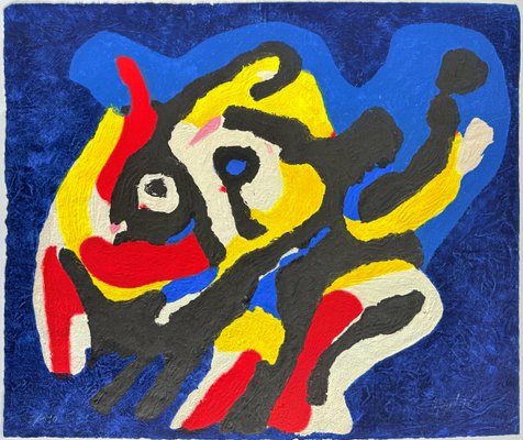 Karel Appel、Les Animaux du Desert、希少画集画 Karel Appel、Les