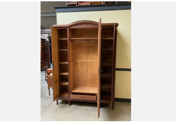 Antique Wardrobe with Laundry Compartments, 1910 for sale at Pamono