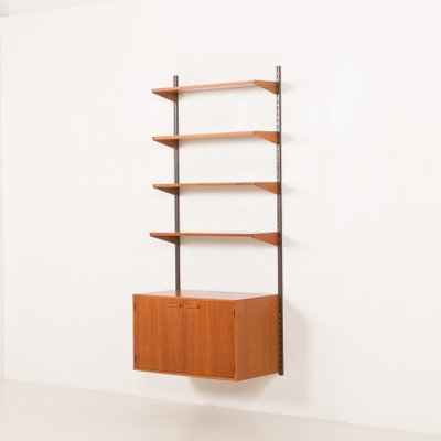 Teak Wall Unit by Kai Kristiansen for FM Møbler, 1960s for sale at