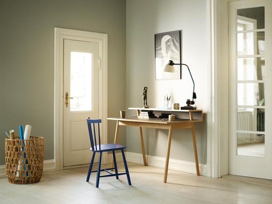 Sedia J46 blu scuro di FDB Møbler in vendita su Pamono