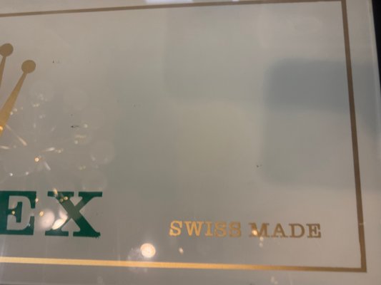 Vintage Rolex Sign, 1950s for sale at Pamono