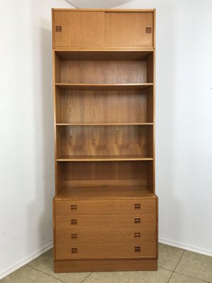 Danish Teak Wall Unit From Æjm Møbler 1970s For At Pamono