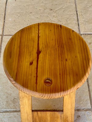 Mid-Century Modern TS Folding Stool by Roger Tallon for Sentou