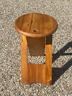 Mid-Century Modern TS Folding Stool by Roger Tallon for Sentou
