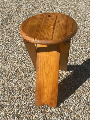 Mid-Century Modern TS Folding Stool by Roger Tallon for Sentou