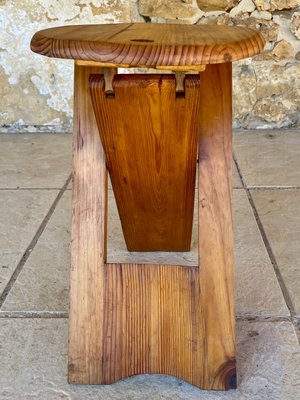 Mid-Century Modern TS Folding Stool by Roger Tallon for Sentou