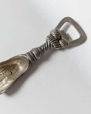NKlaus Campana Nautica In Ottone E Argento - Con Supporto A Parete, 10 Cm