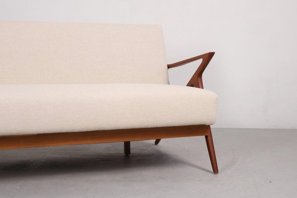スウェーデン ヨゼフ・フランク 1950年代 ミッドセンチュリーモダン Z-Sofa in Teak by Poul Jensen, Denmark, 1950s for sale at Pamono