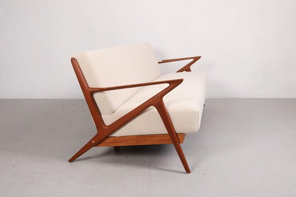 Z-Sofa in Teak by Poul Jensen, Denmark, 1950s for sale at Pamono