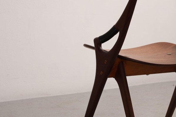 Model 71 Chair in Teak by Arne Hovmand Olsen, Denmark, 1960s for