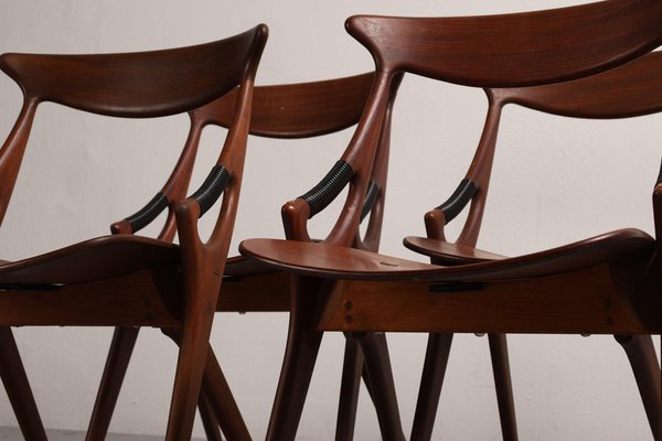 Model 71 Chair in Teak by Arne Hovmand Olsen, Denmark, 1960s for
