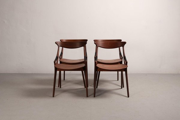 Model 71 Chair in Teak by Arne Hovmand Olsen, Denmark, 1960s for