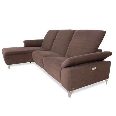 MR 370 Corner Sofa in Brown Fabric from Musterring for sale at Pamono