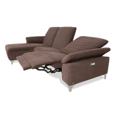 MR 370 Corner Sofa in Brown Fabric from Musterring for sale at Pamono