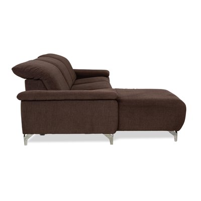 MR 370 Corner Sofa in Brown Fabric from Musterring for sale at Pamono