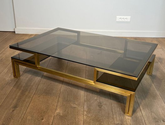 Tavolino da Salotto Moderno in Vetro Temperato, Design Minimalista a Più Livelli, Supporto in MDF di Alta Qualità, Tavolo Elegante | Leroy Merlin