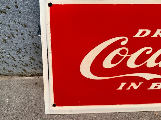 Vintage Coca Cola Sign, 1950s for sale at Pamono