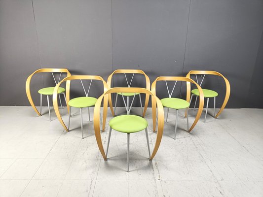 Revers Dining Chairs by Andrea Branzi for Cassina, 1993, Set of 6