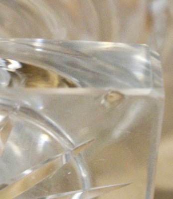 Victorian Pedestal Diamond Cut Crystal Bowl, 1890 for sale at Pamono