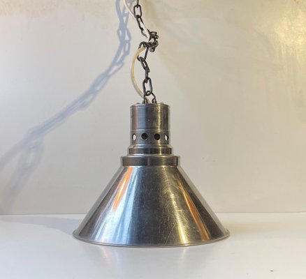 Danish Industrial Aluminium Hanging Lamp by Nordisk Solar, 1940s