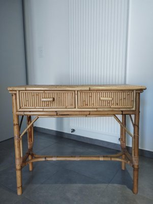 Vintage Bambus Konsolentisch von Vivai Del Sud, 1970 bei Pamono kaufen