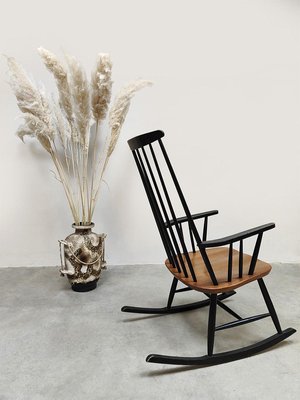 Scandinavian Spindle Rocking Chair by Ilmari Tapiovaara for Asko