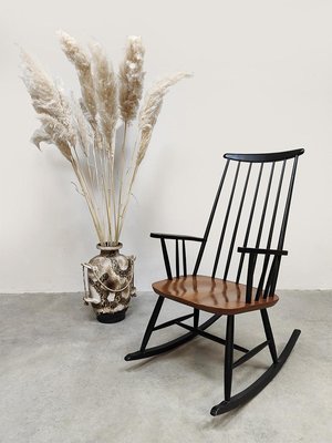 Scandinavian Spindle Rocking Chair by Ilmari Tapiovaara for Asko