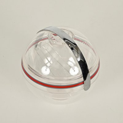レアGuzziniグッチーニアイスバケットPaoloTilche(スペースエイジ Vintage Italian Plastic and Chrome Ball-Shaped Ice Bucket from