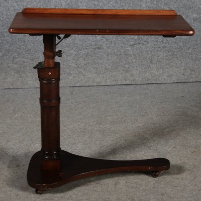 Antique Victorian Height-Adjustable Bedside Table, 1900 for sale