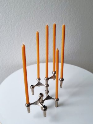 Modulare Vintage Kerzenständer von BMF, 1970er, 4er Set bei Pamono kaufen