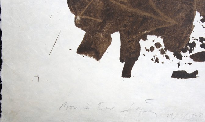 Antoni Tapies, Reflecting on Dirt, 1978, Color Lithograph for sale