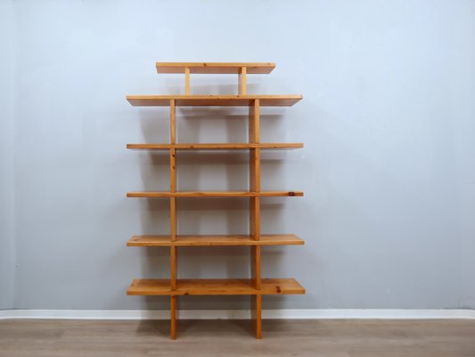 Vintage Modular Bookcase in Larch Wood from Ideal Form, 1970s for