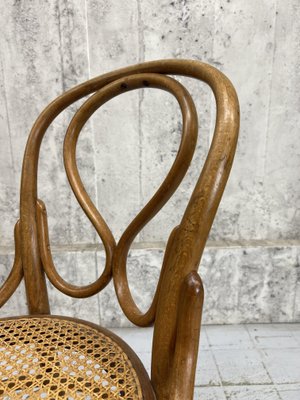 Vintage French Bistro Chair with Cane Seat in Bentwood, 1930s for