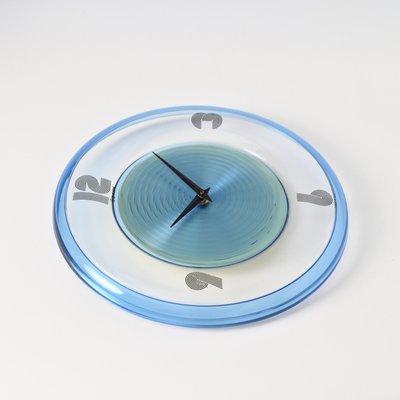 Italian Acrylic Wall Clock from Guzzini, 1990s for sale at Pamono