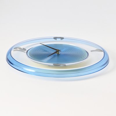Italian Acrylic Wall Clock from Guzzini, 1990s for sale at Pamono