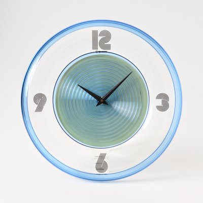 Italian Acrylic Wall Clock from Guzzini, 1990s for sale at Pamono