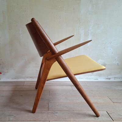 CH28 Lounge Chair by Hans J. Wegner for Carl Hansen & Son, 1950s
