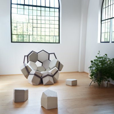 Quartz Armchair by CTRL ZAK & Davide Barzaghi for Biosofa for sale