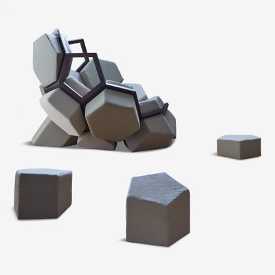 Quartz Armchair by CTRL ZAK & Davide Barzaghi for Biosofa for sale