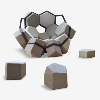 Quartz Armchair by CTRL ZAK & Davide Barzaghi for Biosofa for sale