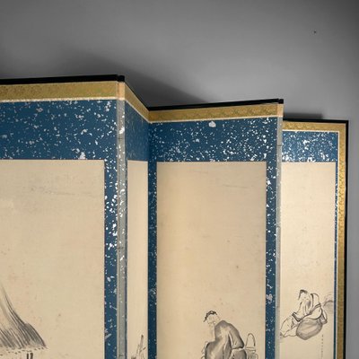 Japanese Folding Screen by Hōkyō Dōun, 1880s for sale at Pamono